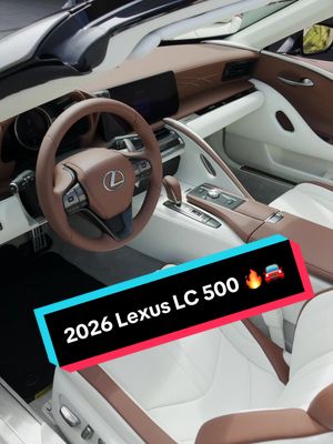 🤔🚘 Which 2026 Lexus LC 500 Inspiration Series interior would you pick? Comment below.  1) White and Saddle Tan  2) White and Black  🎥 @Winn.media  * Lexus LC 500 corporate vehicles shown. Display only units.  #Lexus #lexusofconcord #lexususa #lexuslc500 