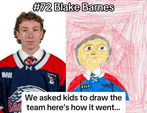 We asked local kids to draw the team here’s how it went 🎨🦅  #saginawspirit #ohlhockey #kidstakeover #michigan #saginawmichigan 