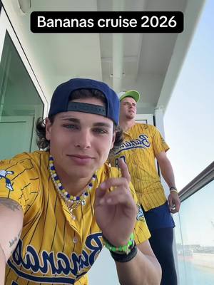 Bananas at sea 2026 🫶🏼 let’s have some fun roomie @Niz #fyp #cruise #kj #bananas #dance 