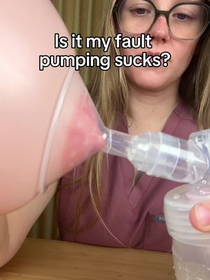 No. Pumping can suck even when you’re doing everything “right.” Most people were never taught the stuff that actually changes output and comfort: Your flange size might be off (and that can make every session feel harder). Your settings might be too strong or not matched to your body. You might be pumping at the wrong times for your goal (milk removal is strategy, not grit). Your pump parts may be worn out and quietly tanking suction. Your letdown might need support (warmth, hands-on, relaxation, the right rhythm). The good news: pumping is a skill — and once you understand the “why,” it gets easier and more effective. #pumpingtips #exclusivepumping #newmom #breastfeedingmom 