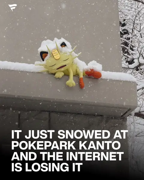 It just snowed during PokéPark Kanto’s opening weekend, and lucky fans in attendance have been sharing viral images of the park transformed into a winter scene. Pokémon like Pikachu, Eevee, Jigglypuff, and Charizard were seen covered in fresh snow, creating moments that felt straight out of the games. ❄️ Sources: alcremie_ruby (X)