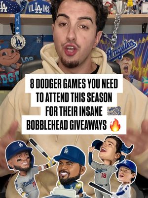 The Dodgers COOKED on their bobblehead giveaway schedule for this season 🔥