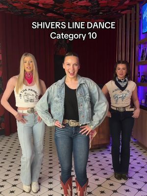 Highly requested line dance “Gives Me Shivers” to the @teddysphotos hit “Shivers”🙌 Head to our YouTube channel for the full step by step tutorial 🔗 #category10 #nashville #linedancing #broadway 