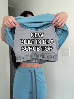built-in bra = one less thing to think about 😮‍💨 this top understood the assignment #scrubs #healthcare #fabletics #fyppppp 