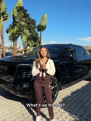 #Ad Tight driveways or tight lies? ⛳️Normally my biggest fear. Today though, I got it handled. 🤩 The 2026 @GMC Sierra EV Denali makes both SO easy. 🚙✨   Link in bio to learn more! #GMC #GMCSierraEV