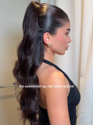 we hate a FLAT half-up half-down ponytail..this is my FAV for sure #hairstyletutorial 