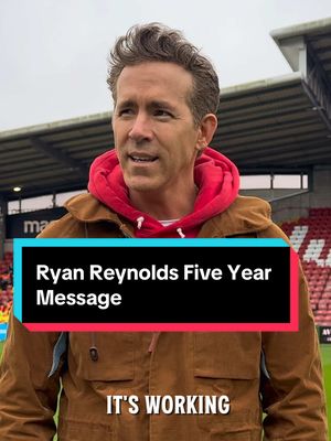 Up the town, forever 😆 #WxmAFC #ryanreynolds 