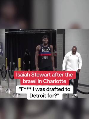 Isaiah Stewart loves repping Detroit basketball 😅👀 (Via nickcarboniwcnc/X) #NBA #basketball #detroitpistons #isaiahstewart #detroit 