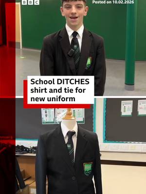 What do you think about a school uniform with no shirt and tie? #School #SchoolUniform #Uniform #Students #Studying #Shirt #Tie #News #BBCNews