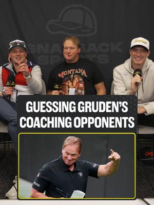 Guessing Guys Jon Gruden Coached Against w/ @barstoolgruden 🏈 #trivia #sportstrivia #nfl #gruden #barstoolsports #raiders #buccaneers #snapbacksports
