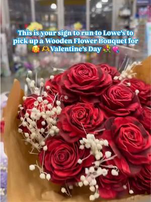 There's a reason these go viral every year 💐💕 #woodenroses #lowes #ValentinesDay 