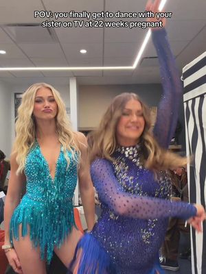Sister dance party on GMA @Dancing with the Stars #DWTS #sisters #sisterdance #pregnantmom #22weekspregnant 