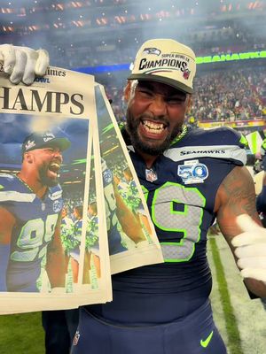 WE SUPER BOWL CHAMPS ‼️ #nfl #newspaper #SuperBowl #win #seahawks 