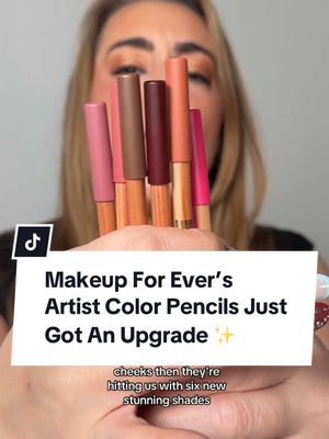 #makeupforeverpartner My favorite pencils on the market, The @makeupforever Artist Color Pencils, just got an upgrade ✨ Beauty queens, Make Up For Ever just dropped NEW Cosmic shades and an expanded shade range in their classic formula, and I genuinely couldn’t be more excited. These are my tried-and-true pencils, and the ones I always reach for, so seeing them get this kind of glow up felt so good. I love how they work for both eyes and lips so you can really play, and I absolutely had to swatch them all for you! Wherever Walnut has always been my go-to, so seeing her get a sparkly cosmic moment was everything. Even with the shimmer added, they still glide on effortlessly with zero grain or grit. As a product developer, that detail really impressed me! I’m here for this elevated era. Which shade of the lineup is your favorite? Available February 15th on the @sephora app! #lipliner #makeupreview #makeupartist #swatching 