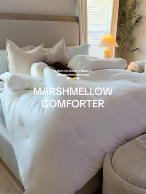 Idk how I’m suppose to be productive 😴 double stuffed marshmellow comforter of my dreams ☁️☁️☁️ #mellowsleep #marshmellowcomforter #sleeptok #comforter #bedding @Mellow Sleep 