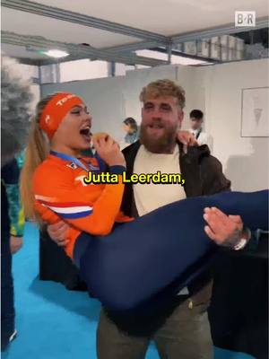 Jake Paul’s fiancée, Jutta Leerdam, is putting the speed skating world on notice 🔥 #jakepaul #juttaleerdam #olympics #winterolympics #speedskating 