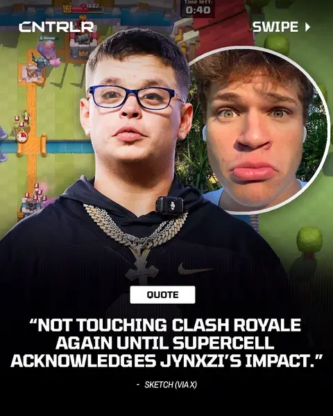 Sketch says he won’t play Clash Royale again until Supercell acknowledges Jynxzi’s impact to the game‼️😳 This comes after Supercell issued a recent article discussing the games resurgence and not mentioning Jynxzi in the article (who has brought in hundreds of thousands of viewers to the game via his streams). Jynxzi called out Supercell and Sketch is standing beside him, wanting Supercell to acknowledge Jynxzi’s impact to the game. What do y’all think of this⁉️ #jynxzi #clashroyale #sketch