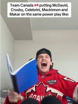 Canada is putting out an All-Star team on the powerplay at the Olympics 😂 #hockey #olympics #canada 