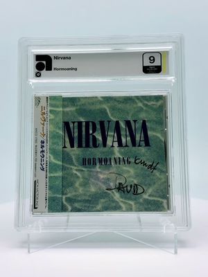 Artist: Nirvana Title : Hormoaning Year: 1992 Label : David Geffen  Company Media : Signed by Kurt Cobain / Dave Grohl . . . #nirvana #kurtcobain #davegrohl #grunge #japan