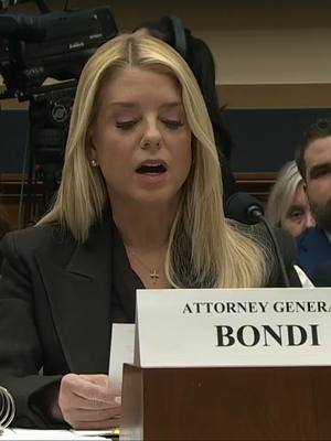 NEW: Attorney General Pam Bondi addresses survivors of Jeffrey Epstein during Capitol Hill hearing: "I am deeply sorry for what any victim, any victim, has been through, especially as a result of that monster."