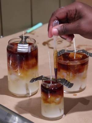 A little coffee candle fun this morning #candlemaker #coffeecandle #icedcoffee