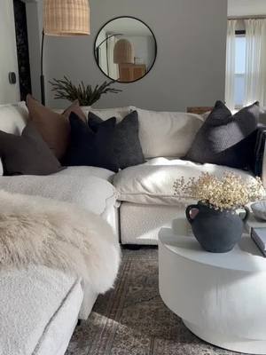 At Albany Park, we elevate comfort.  🔎 Kova Corner Sectional in Alabaster Performance Bouclé custom crafted for @dijuliohome