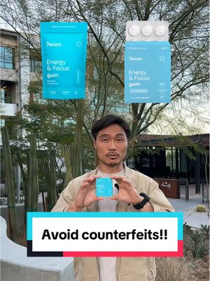 We’ve been getting a few questions about counterfeits and want to make sure you’re getting the real Neuro 🤝 To guarantee you're receiving real Neuro products, always shop through our official website (neurogum.com), our official Amazon store, or on our verified TikTok Shop! Tagging above too! When in doubt, send us a DM - our team is happy to help ☺️ #neuro #neurogum #energyandfocus #naturalcaffeine #counterfeits  