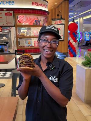 Do you think you could finish this burger?  📍LA, Malibu, Newport Beach, Las Vegas, PB, Torrance  🍔Irv’s world famous burgers are ground fresh daily & pressed to order  💛Since 1946 #burgers #irvsburgers #food #Foodie 