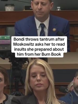 Moskowitz: Flip to the Jared Moskowitz section of the binder. I'm interested to see what staff provided on me. And because we're in the olympics, I'm going to give it a grade. Bondi: Nothing is funny about mocking the Bible and holding up a Trump bible.  Moskowitz: I want it from the burn book. Whatcha got? Bondi: