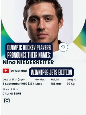NINONIEDERREITER 🗣️ #NHL #hockey #olympics #milanocortina2026 #NinoNiederreiter 