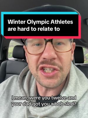 I know all these Winter Olympics athletes are incredible, I’m just saying, a lot of didn’t had childhoods where you could even try these sports. 