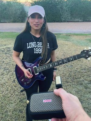 How far can it go?? 🤔 #GuitarTok 