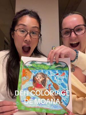 she’s back!!!! @Lau Oliveira 🌺 et on reproduit son film pref: MOANA. #coloriagepouradulte #coloriage 