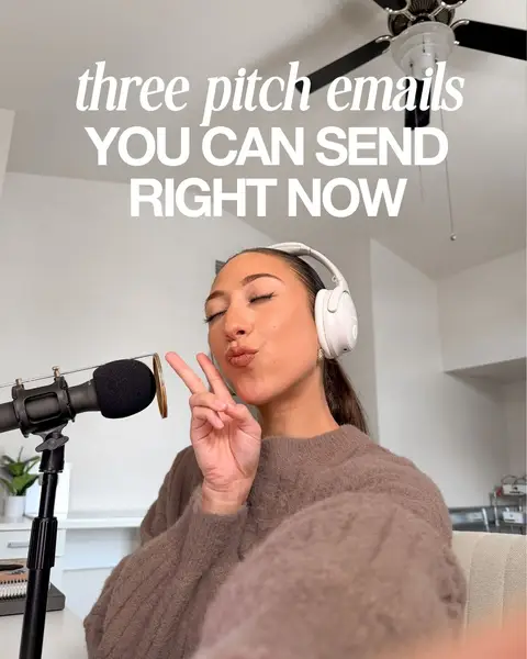 Pitching brands doesn’t need to be stressful.  There’s no need to overthink your brand pitches; just start sending them. You’ll learn along the way how to perfect your pitch for each type of brand that you want to work with.  And you can use these email pitches to get you started!  Save this post so you can use these pitches when you’re ready. 🧡