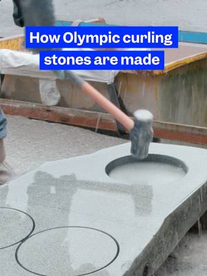 Here's how #curling stones are made for the #Olympics in #Scotland.