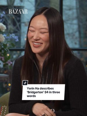 “Horny, frustrating and wet,” says #Bridgerton newcomer #YerinHa when asked to describe the new series in three words. Her co-star #LukeThompson agrees, hinting at subtle foreshadowing in one of the early scenes in season 4.