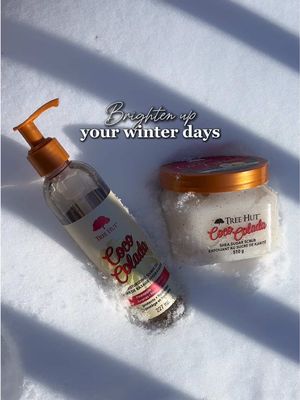 Brighten up your winter days with @Tree Hut 💗🫧 The Coco Colada Shea Sugar Scrub & Shave Oil will have you feeling glowy, refreshed and ready to take on the cold weather! You can pick up Tree Hut products in Canada right now at Loblaws 🌟 A D #treehut #treehutpartner #romanticizingwinter #winterskincare