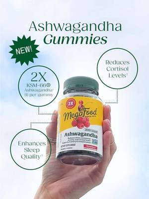 Stress happens. Support can too. Say hello to our new Ashwagandha Gummies—a simple, delicious way to reduce stress and support mental wellness.†  Thoughtfully made with zero sugar* and 600mg of clinically studied KSM-66 Ashwagandha, making them an easy addition to your everyday routine. 🧘 * Not a low calorie food (1) Compared to the leading ashwagandha gummy based on total unit sales, total US MULO, 52WE [6/15/2025]. 600mg of KSM-66 per 2 gummies vs 300mg of KSM-66 per 2 gummies. † These statements have not been evaluated by the Food and Drug Administration. This product is not intended to diagnose, treat, cure or prevent any disease. 