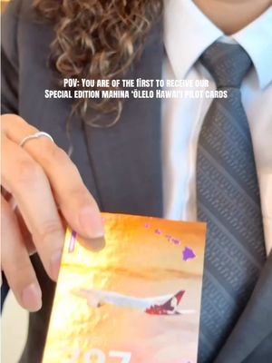 Have you received one of our Mahina ʻŌlelo Pilot Cards? 🌺  Join us as we learn, practice, and keep Hawaiian language thriving — this month and beyond! ✈️ 