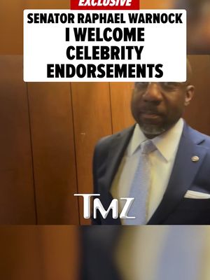 Sen. Raphael Warnock says he welcomes celebrity support, but says there’s one reality TV star who should stay out of politics… and he’s currently in the White House.
