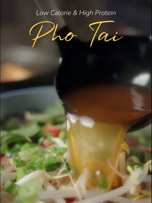 Vietnamese Pho 🍜 (2 servings ~ 503 kcal | 42P | 68C | 7F) Ingredients: • 240g rice noodles • 240g beef strip loin, very thinly sliced • 1.5L water • 100mL beef bone broth • 15mL fish sauce • 2 tbsp pho paste • 1 large onion (halved) • 4 cloves garlic (skin on) • 2 star anise • 1 cinnamon stick • 1 tsp fennel seeds • 2 cloves • 1 black cardamom pod • 1 tsp salt (adjust to taste) • 2 stevia packets (optional) • Basil, bean sprouts, coriander, green onion, lime Directions: 	1.	Place the halved onion (cut side down) and garlic cloves on a dry pan or under a broiler and char until deeply blackened in spots and fragrant. Lightly smash the garlic after charring. 	2.	In a dry pot, toast the star anise, cinnamon stick, fennel seeds, cloves, and black cardamom for 1–2 minutes until aromatic. 	3.	Add 1.5L water, beef bone broth, pho paste, fish sauce, salt, stevia, and the charred onion and garlic to the pot. Bring to a boil, then reduce to a gentle simmer for 30–40 minutes. 	4.	Strain out and discard the whole spices, onion, and garlic. Taste and adjust seasoning if needed. 	5.	Cook the rice noodles according to package instructions. Drain well. 	6.	Divide noodles into bowls. Add thinly sliced raw beef and thinly sliced onion if using. 	7.	Pour the ripping hot broth over the beef to cook it instantly. Top with basil, bean sprouts, coriander, green onion, and a squeeze of lime before serving. #asianfood #vietnamesefood #asianrecipes #highprotein #lowcalorie 