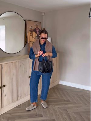 ankle grazer denim????? WITH A MATCHING SHIRT. It’s giving SPRING VIBES 🤭👖 @Primark big fat gold star xx  Ad #iworkwithprimark #primarkcreators 