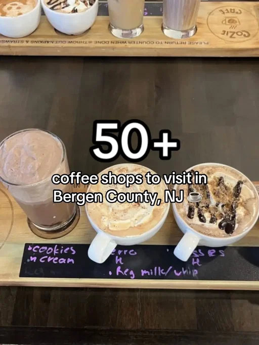 From cozy neighborhood cafés to specialty espresso bars and spots perfect for a weekend catch-up, our team created a list that rounds up some of the best places to grab a cup.  Full list at TheBergenCountyGirl.com.  #bergencounty #bergencountygirl #bergencountycoffee #njcoffee #nj 