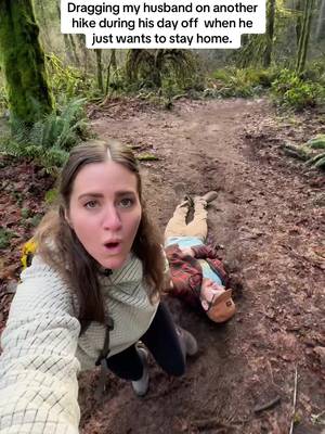 He is such a good sport.  #hike #Hiking #couplescomedy 