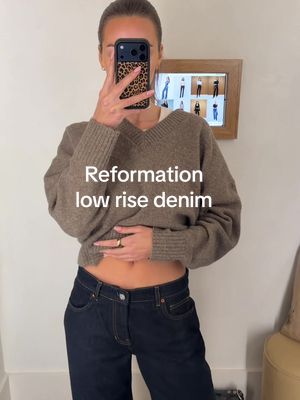 4 pairs of jeans later.. we’re keeping these one! @reformation 