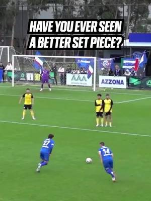 One of the greatest set piece's you'll see in your life... 🤯 Via X / @auschampionship #AusChampionship #SetPiece #FreeKick #topbins