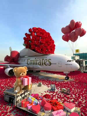 Love is our favourite destination. 🌹✈️ Happy Valentine’s Day from all of us at Emirates. #Emirates #FlyBetter #ValentinesDay