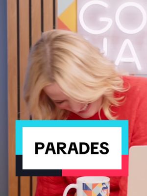 You can’t rain on a parade with Jonathan Groff as Grand Marshal☂️ #jonathangroff #parade