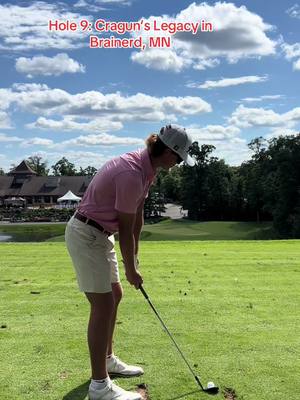 Hole 9: Cragun’s Legacy in Brainerd, MN. Practice round lip out ace 🫩 #fyp #holeinone #golf #minnesota #PGATOUR 