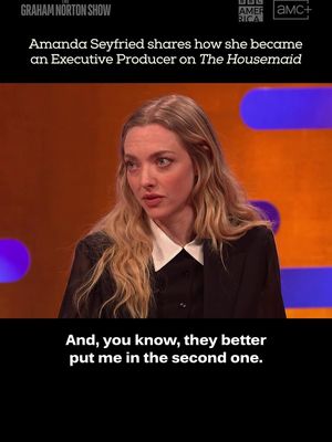 Amanda Seyfried had no idea she was an executive producer! 😦 #TheGrahamNortonShow